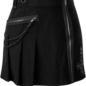 NWT Killstar Calling Alice Black Goth Skirt with Chain XS
